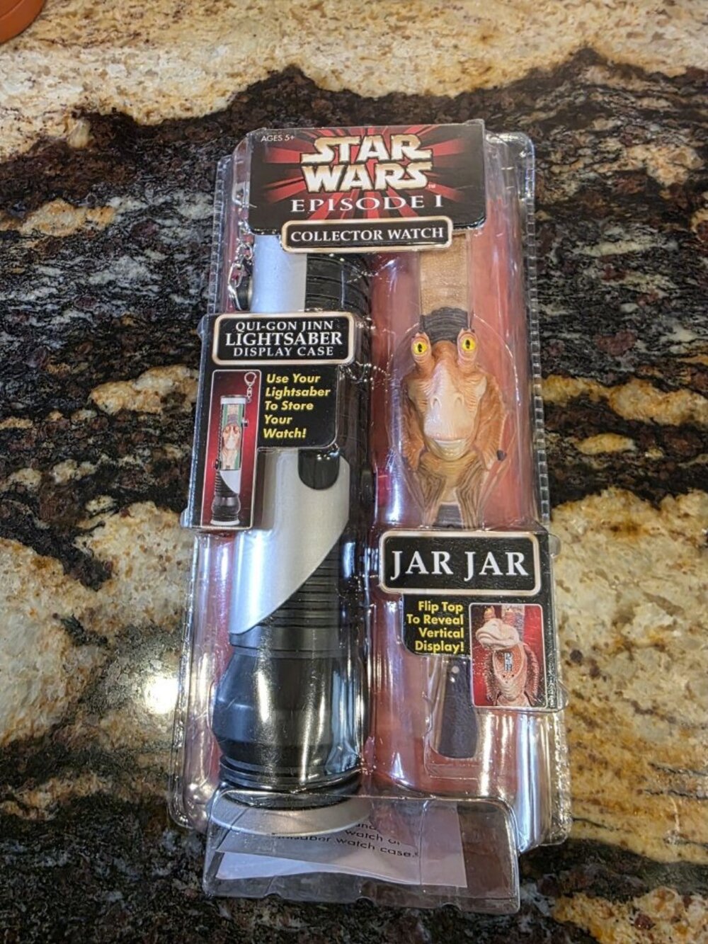 Star Wars Episode 1 Jar Jar Binks Collector Watch W Lightsaber Display Case NEW